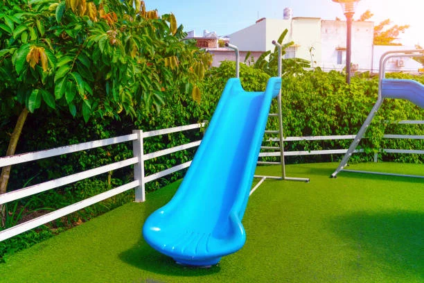 Synthetic grass installation for parks and recreation areas